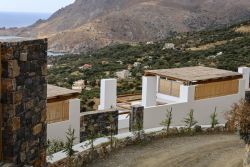 Blick zum Eingangsbereich Chalet Plakias exklusiv 2
